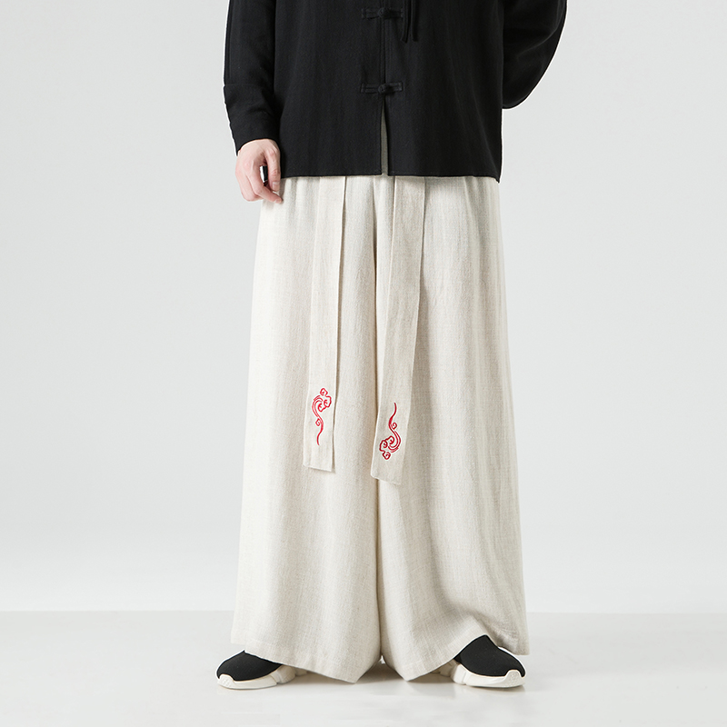 남성 와이드 레그 팬츠 일본 기모노 레트로 루즈 팬츠  - Kimono Yukata Cotton 리뷰 및 가격