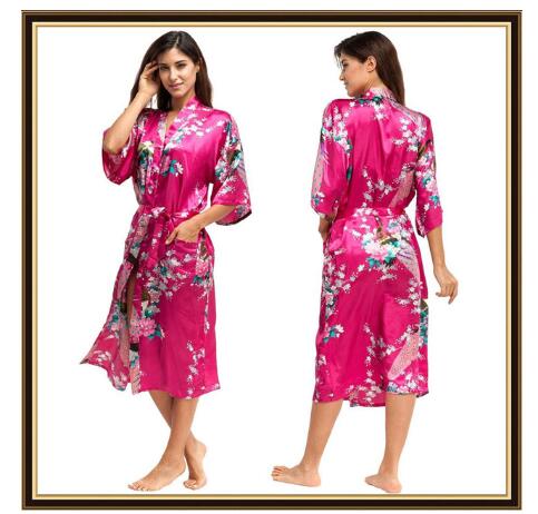반팔 루즈핏 여성 일본식 기모노 새틴 실크 잠옷 공작새 - Kimono Yukata Cotton 리뷰 및 가격
